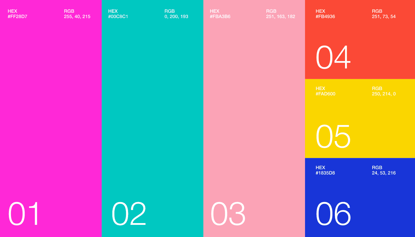 1Life2Love Colour Palette