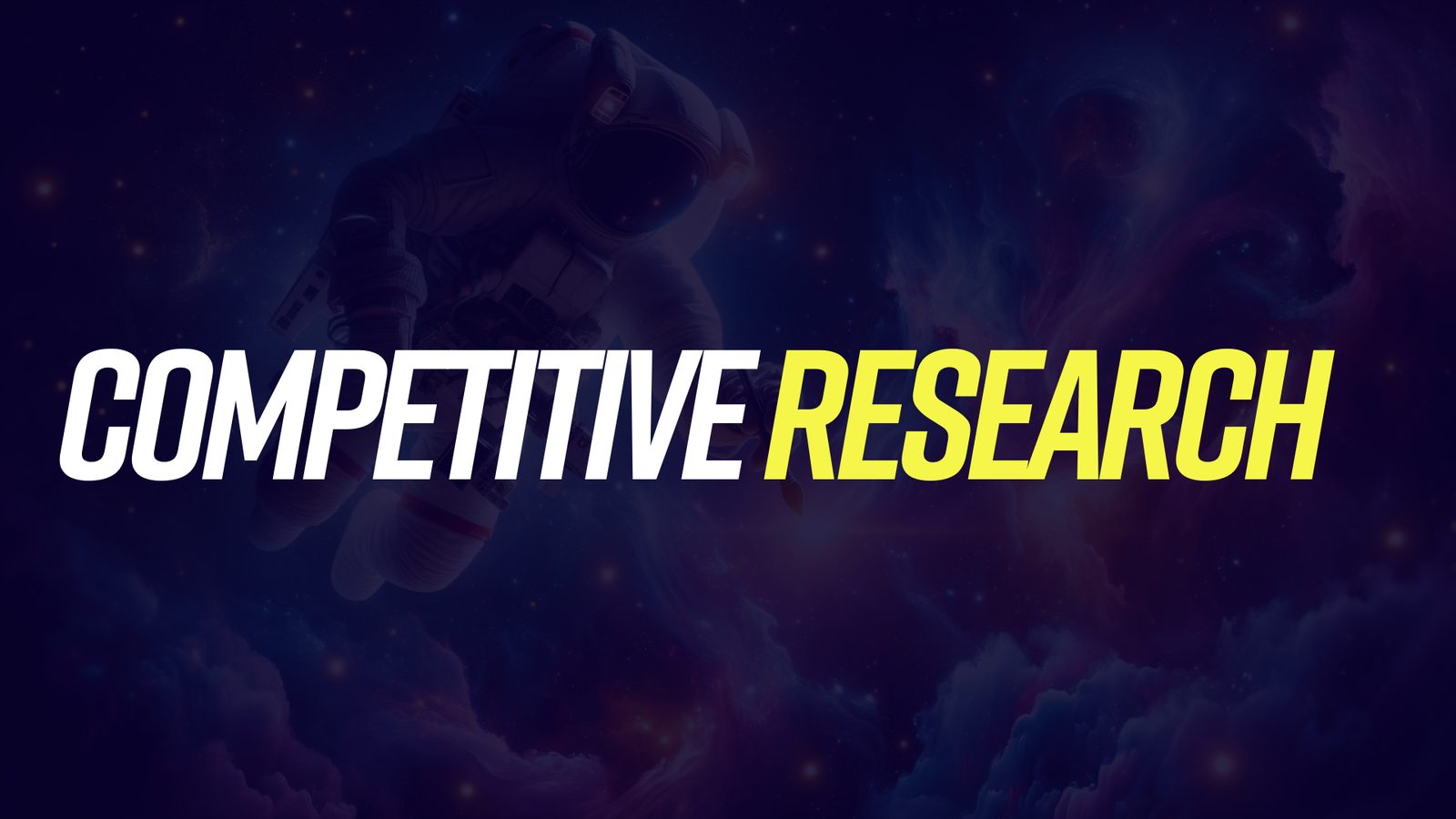 Framework chapter: Competitive research