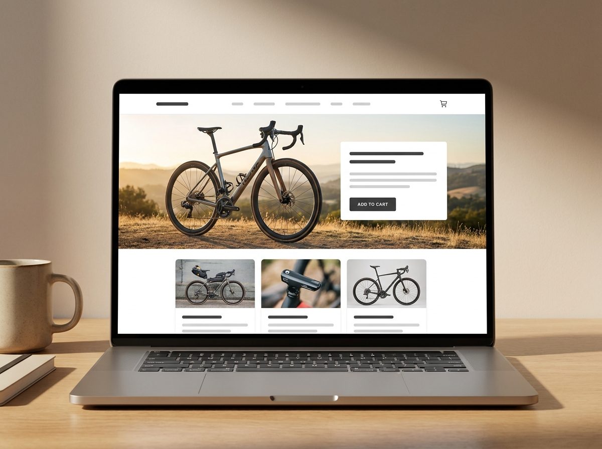 Shopify storefront concept: Bikes