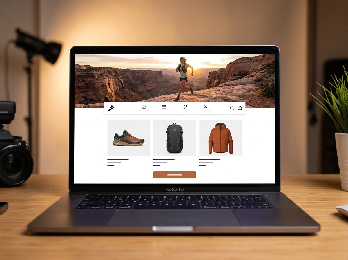 Shopify storefront concept: Sporting goods