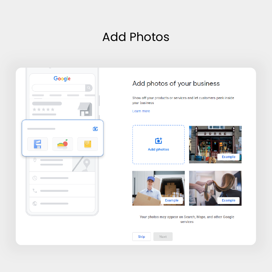 The ultimate Google Business Profile guide - add photos screenshot