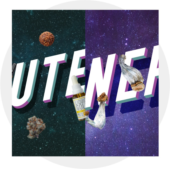 Graphic design example for UTENEA
