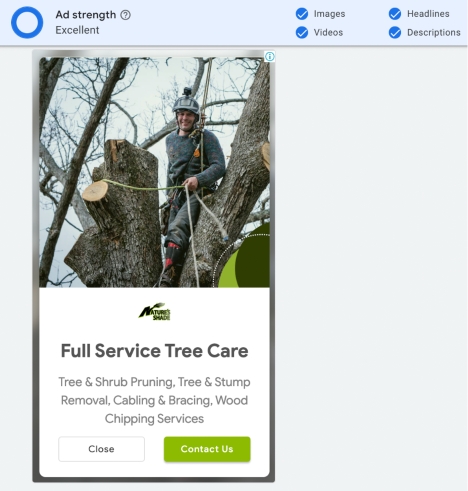 Nature's Shade - ad strength for full service tree care