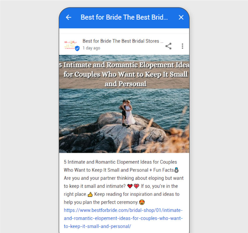How to add a business to Google maps - "Best for Bride" the best bridal store post